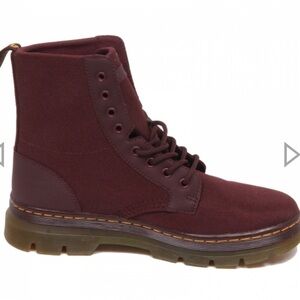 DR. MARTENS combs burgundy, boots man 4. Ladies 5